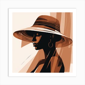 Woman In A Hat 48 Art Print