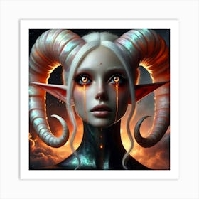 Demon Girl 10 Art Print