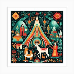 Nativity Scene 1 Art Print