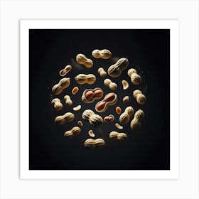 Peanuts In A Circle Art Print