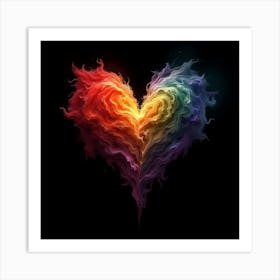 Rainbow Heart 1 Art Print