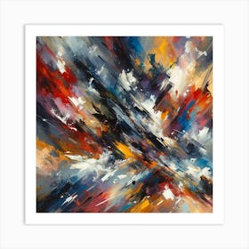 Vivid Turmoil Emotion Unleashed Art Print