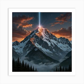 Mountain Of Light Art Print