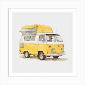 Vw Camper Van Art Print