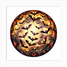 Bats In The Sky 1 Art Print