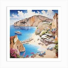 Sicily Beach Art Print