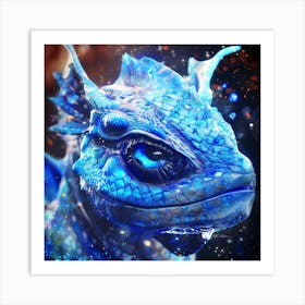 Blue Dragon Art Print