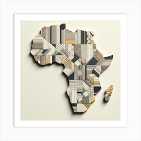 The Vibrant Continent Art Print