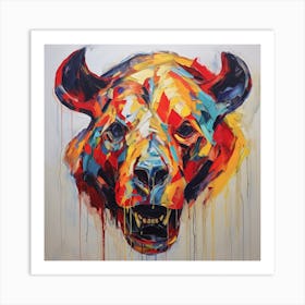 Bull Head Art Print