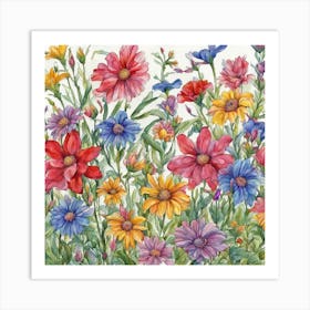 Wildflowers Art Print