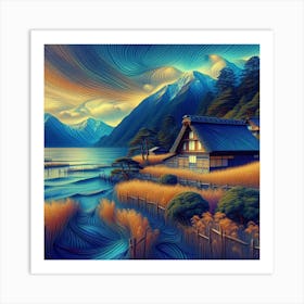 House By The Lake 4 Art Print