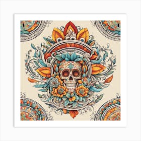 Sugar Skull 17 Art Print