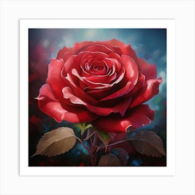 Red Rose 12 Art Print