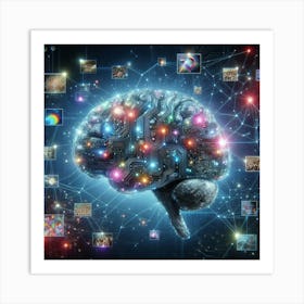 Brain - Brain Stock Videos & Royalty-Free Footage Art Print