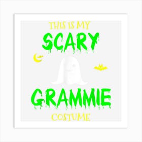 This Is My Scary Grammie Costume Halloween Lazy Easy Art Print