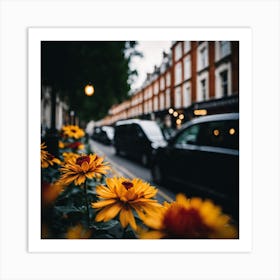 Flowers In London Photography (5) Art Print