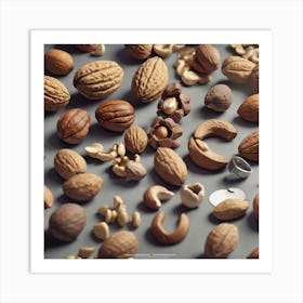 Nuts And Nuts Art Print