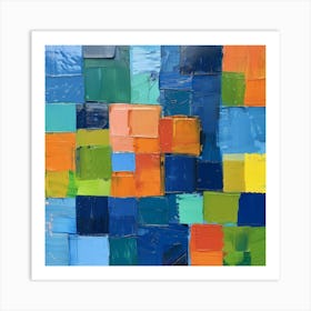 Abstract Squares 10 Art Print