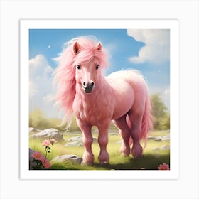 The Pink Pony : If only Ponies came in Pink Art Print