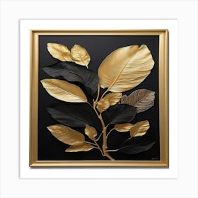 Gold Leaf Art Print