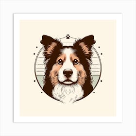 Border Collie Dog Art Print