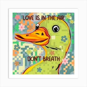 Duck Love Advise Art Print