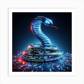 Cyborg Cobra Art Print