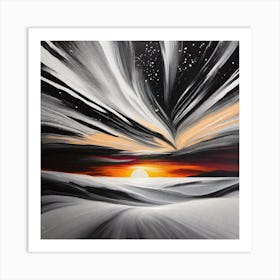 Sunset In The Sky Art Print