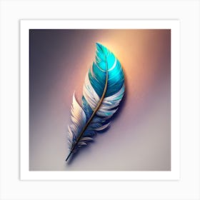 Feather Painting 2 Art Print