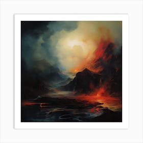 The Fires Of Hell Art Print