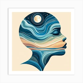 Portrait Of A Woman Art Print