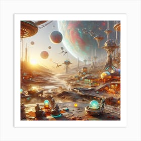 Futuristic City Art Print