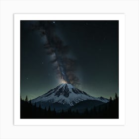 Serene Mountain Peak Art Print