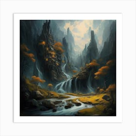 Fantasy Landscape Painting Art Print