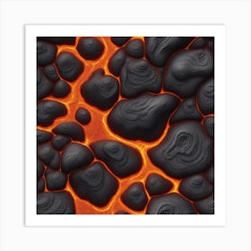 Lava Texture 8 Art Print