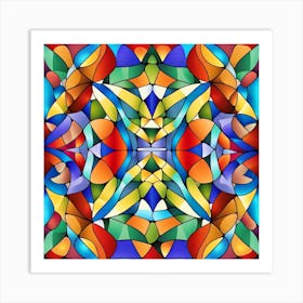 Stained Glass Pattern Art Print