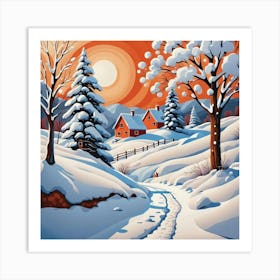 Winter Landscape 4 Art Print