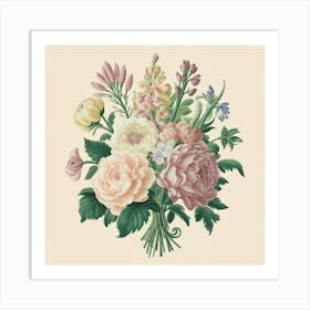 Bouquet Of Flowers 1 Art Print