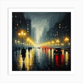 Night In The City Art Print