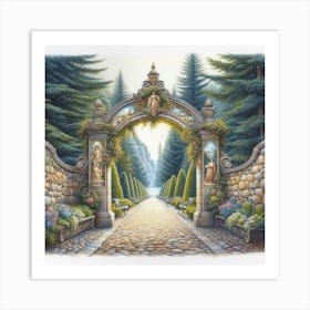 Gate To The Garden Art Print