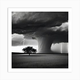 Lightning In The Sky 9 Art Print