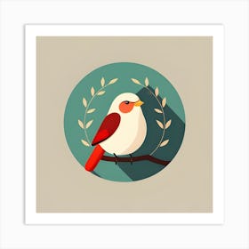 Bird On A Branch 1 Art Print