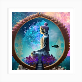 Siren Buddha #1 Art Print