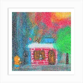 House By Person Art Print