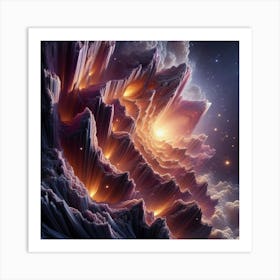 Fractal Galaxy Art Print