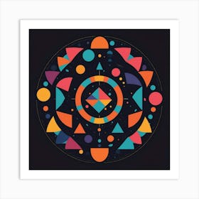 Geometric Mandala Art Print