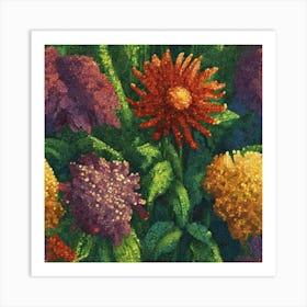 Chrysanthemums Art Print