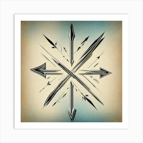 Compass design Art Print