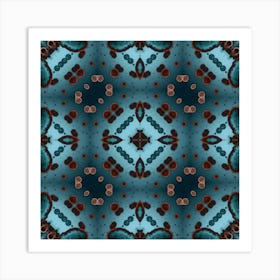 Abstraction Blue Star 4 Art Print