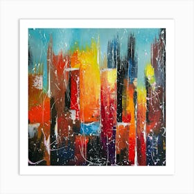 Sunny Downtown Art Print